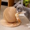 Cat Scratcher Ball Scratching Sisal Puzzle Play Interactive Cat Play Exerciser With Feathers For Play Hunting Climbing Scratcher