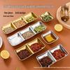 304 Stainless Steel Two- and Three-Compartment Korean Dipping Sauce and Seasoning Dish for Home Use