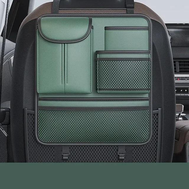 Neues Auto Top Qualität Sitzlehnen-Organizer Große Kapazität Aufbewahrungstasche Multifunktional PU-Leder Mehrere Taschen Auto Organizer Tasche