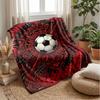 Soccer Ball Artwork Theme blanket Lightweight Warm Flannel Blanket Decorative Throw Blanket for Home Decoration