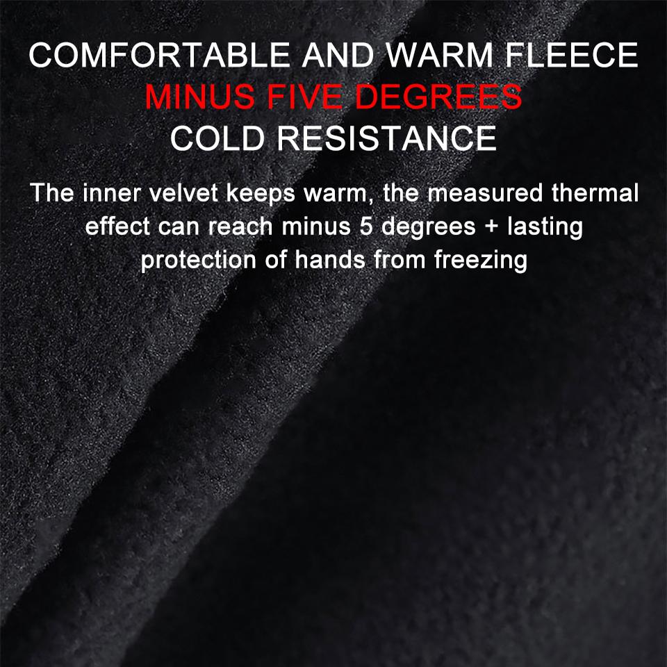 Loogdeel Winter Thermal Gloves for Driving Riding Running Bike Cycling Fleece Touchscreen Warm Anti-Slip