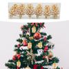6 Pieces Artificial Pinecones Christmas Tree Decoration Holiday Decorative Xmas Pendant for