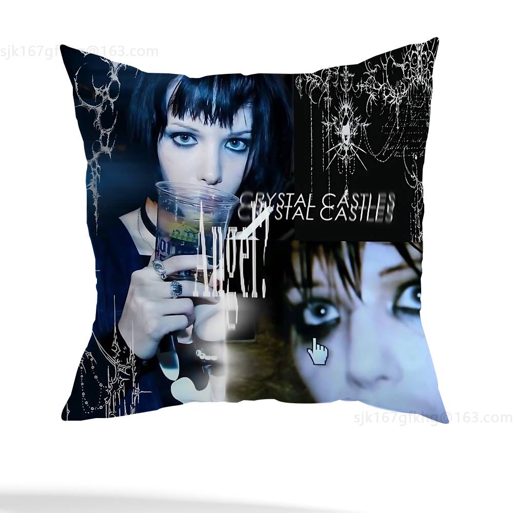 Crystal Castles pillowcase casual style decoration, suitable for home decoration (excluding pillow core)
