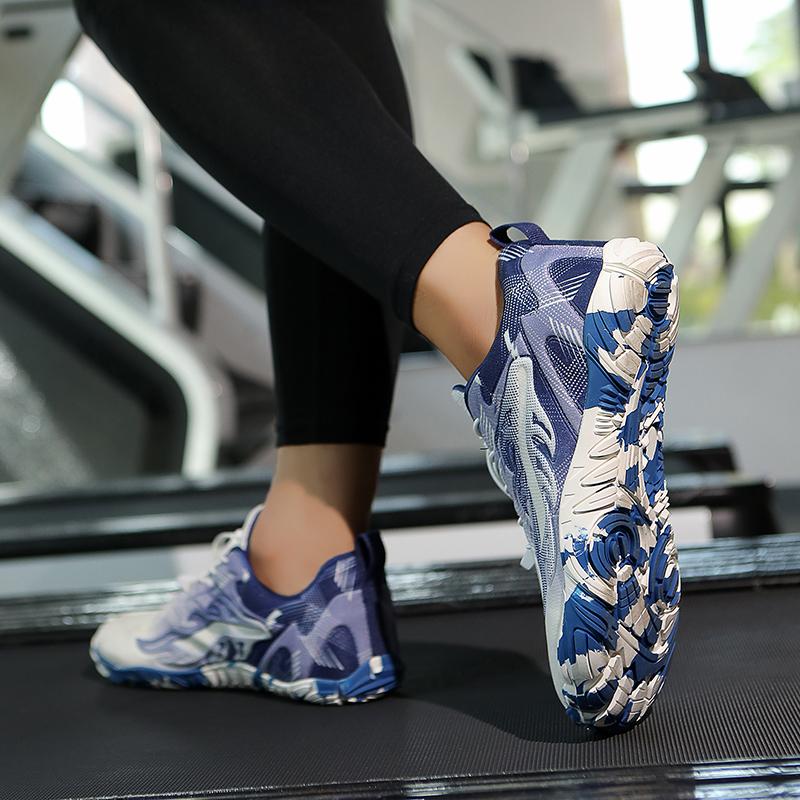 Women Anti-slip Trainers Men's Cross-training Shoes Elastic Gym Fitness Sports Shoes Outdoor Walking Trekking Hiking Sneakers