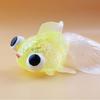 Kawaii Big Eyes Cartoon Goldfish Slow Rebound Gold Powder Maltose Ball Squeeze Fidget Toy Big Tail Goldfish Kids Gifts