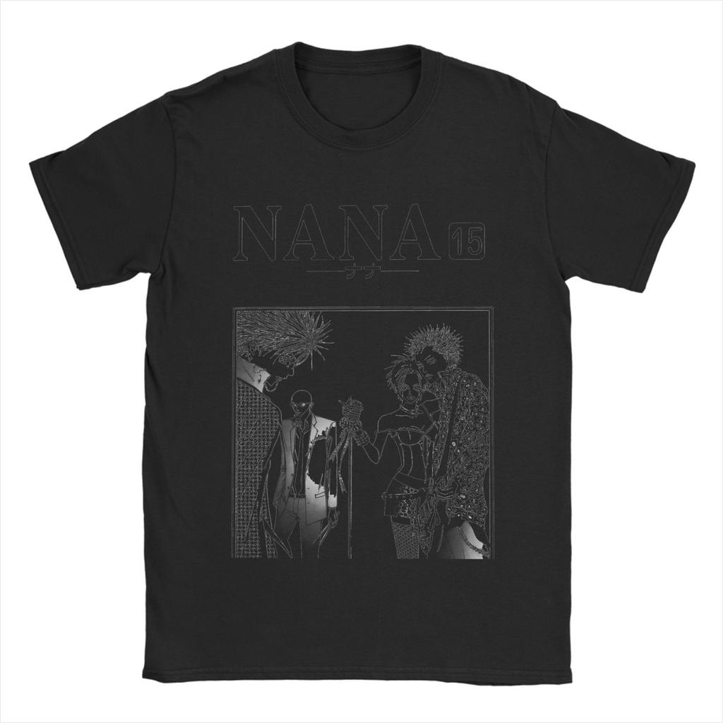 Men's T-Shirts Retro Nana Manga   Unique Cotton Tees Short Sleeve Poster T Shirts Crew Neck Clothing Gift