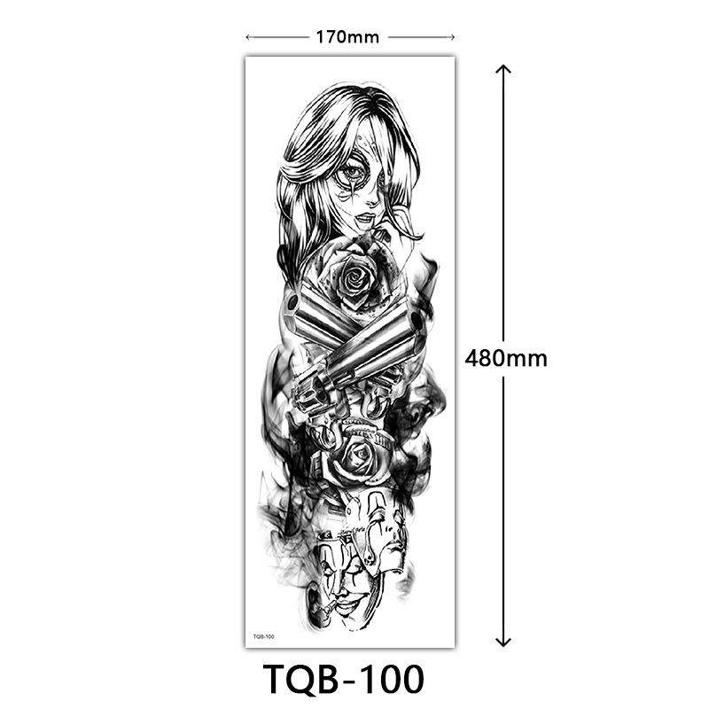 Full Arm Tattoo Sticker Full Arm, Full Arm Big Picture Tattoo Sticker, Flower Arm Tattoo Sticker Tattoo