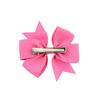 24pcs/Set Solid Grosgrain Ribbon Hair Clips for Girls Hair Bows Hairpins 3 To14 Age Children Handmade Hairgrips Hair Accessories