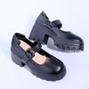 Girls' Black Leather Performance Shoes – Spring/Autumn 2026 Collection: Versatile Princess Dance & School Shoes