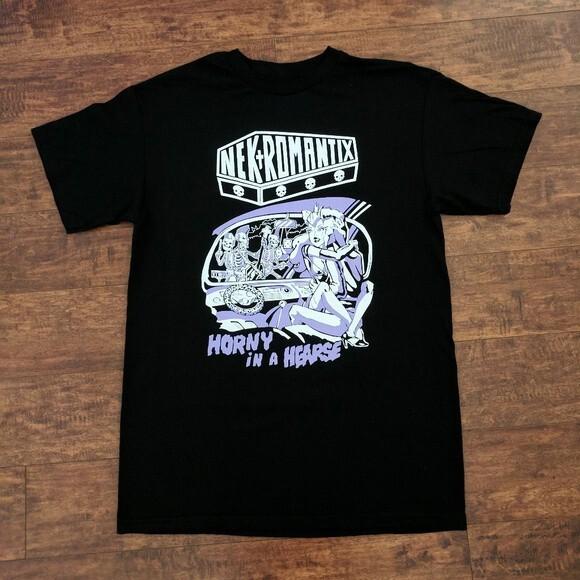 

Nekromantix Horny In A Hearse Tshirt Cotton For men Women S4XL Unisex T-Shirt L