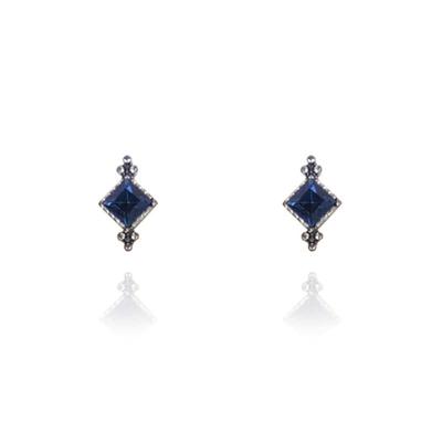 AUGUST ALICE Antique Blue Relic Crystal Earrings