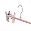 20Pcs Stainless Steel Pant Hangers Windproof Anti-slip Skirts Rack Clip with Clip Adjustable Closets Storage Organizer