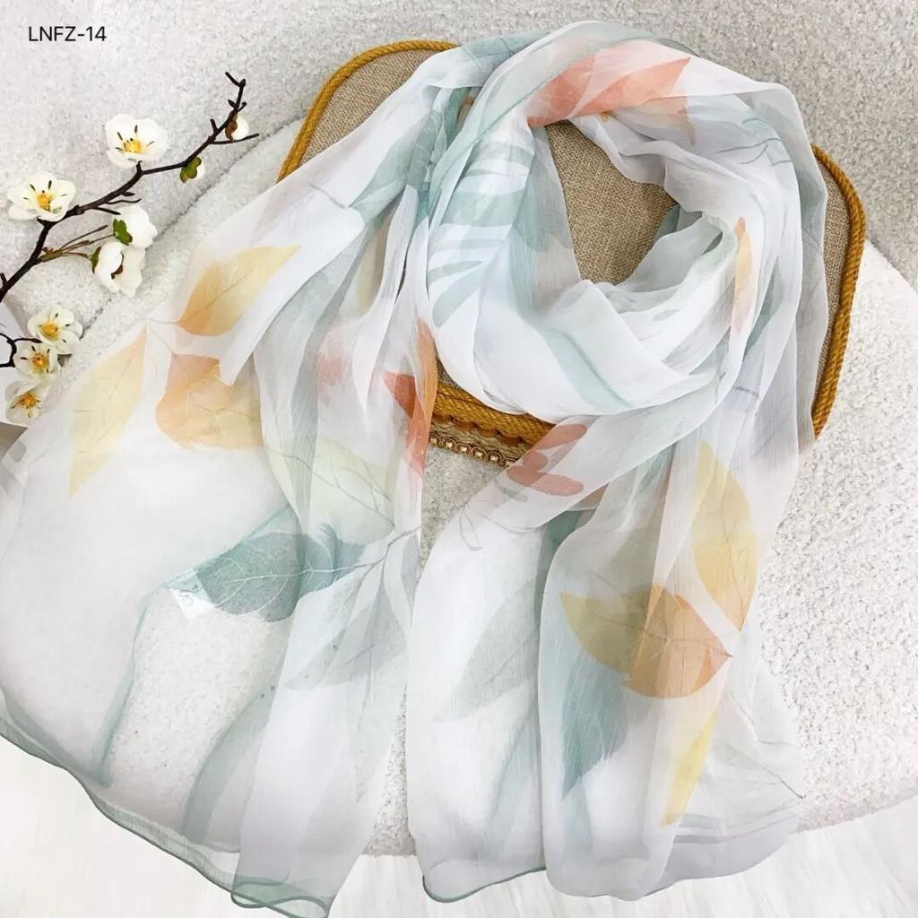 New Spring hot-selling floral printing milk crepe towel women's versatile fashion milk crepe sunscreen dance silk scarf beach towel