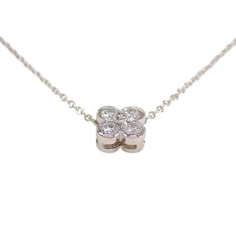 TIFFANY&Co.  Collana Argento Pt950Platino/diamante Donna