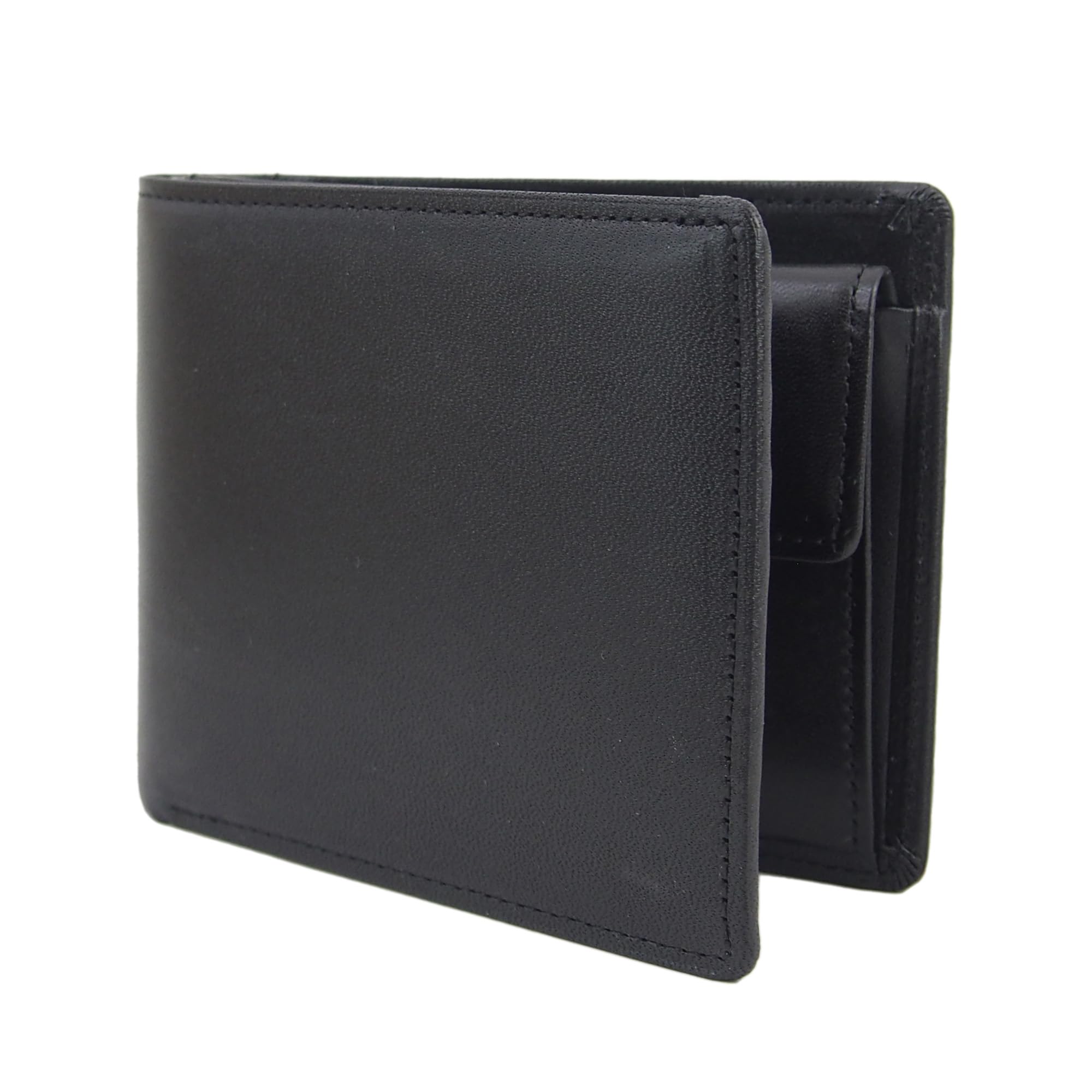 

[leathertone] Tochigi Leather Bifold Wallet with Gusset, Coin Purse, and Bill Compartment, Made in Japan, 4LT0001 (Black). This men s bifold wallet