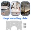 2/4/6/8/10pcs Stainless Steel Hinges Cabinet Door Fixing Plate Repair Mounting Gaskets Kitchen Cupboard Furniture Hardware
