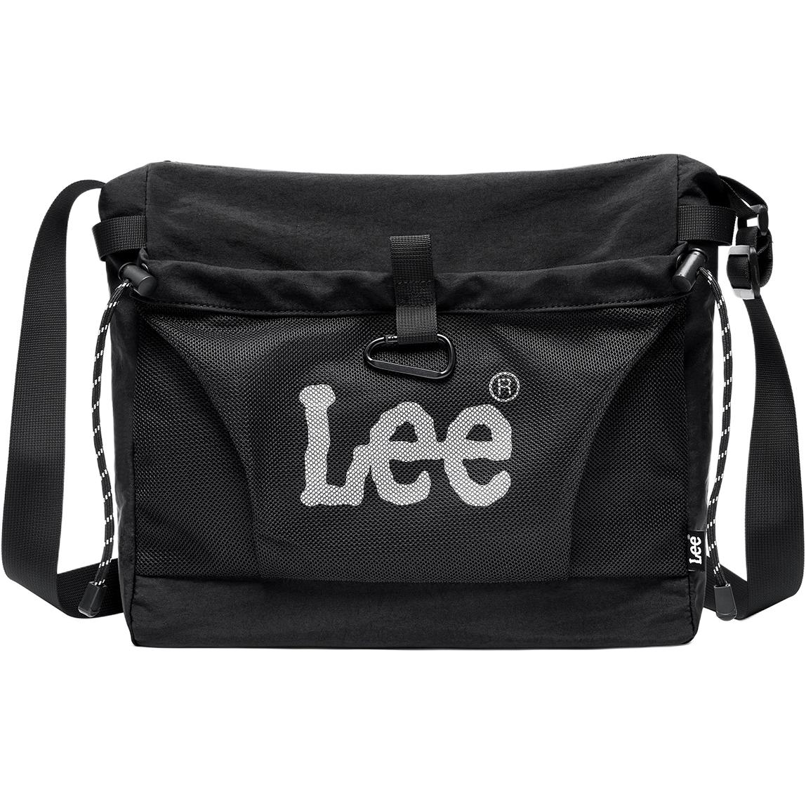 

New Lee Fabric Business Travel Crossbody Bag For Men Unisex Obsidian Black/Gray Green LE240082M-1 35.1*10.9*34.0CM