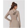 Women's Spring and Autumn Running Fitness Sports Slim Long Sleeve Hooded Yoga Wear Tops