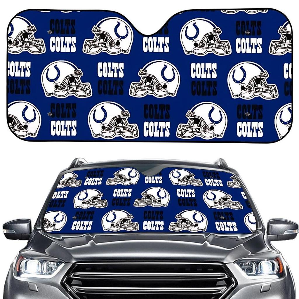 Indianapolis Colts Custom Car Front Sunshade for Heat Insulation & Sun Protection