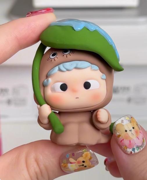 Černá Hra Heyone Oh Cub Kapuce Dobrodružství Roztomilá Série Částic Mini Slepá Krabička Roztomilá Trendy Hračka Ozdoby Dárek na Valentýna