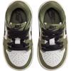 Jordan Air Jordan 1 Slip Resistant Abrasion Resistant Low Top Toddler Shoes White Green Infant And Toddler HQ6997-200