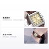 CASIO STANDARD series VINTAGE series business casual pointer retro literary square Quartz leather strap women's watch gold dial LTP-V007L-9E