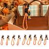 Halloween Bag Decoration Braided Rope Keychain Pendant, Lanyard with Pumpkin Ghost Pendant Skeleton Charm, Backpacks Handbags Purse Hanging