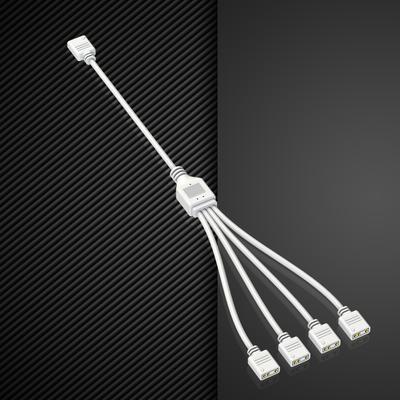 ARGB Multi Splitter 5V 3PIN Connector 1 To 2/3/4 Chassis Fan Splitter Synchronization Tensile Resistant for PC Light Strip Fans