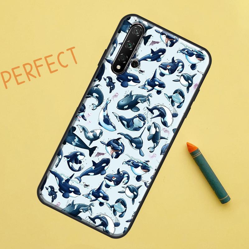 

Чехол с косаткой Orca для Huawei Nova Y90 Y70 Y61 Y60 9 10 SE Nova 5T 11i 8i 7i 3i P20 P40 P30 Lite P60 Pro Huawei P20
