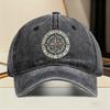 Vintage Kompass Finde Dein wahres Nordlicht Baseballkappe Gewaschenes Polyester Outdoor Reise Verstellbare Mütze