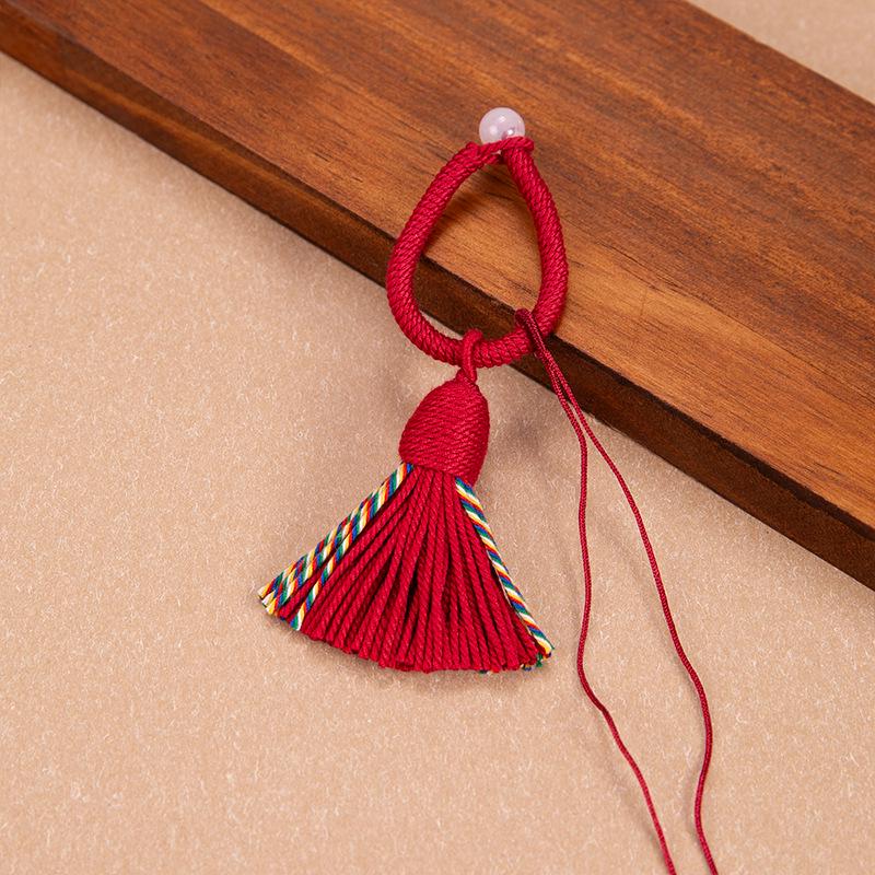 Tibetan-Style Handmade Tassel USB Keychain & Car Pendant