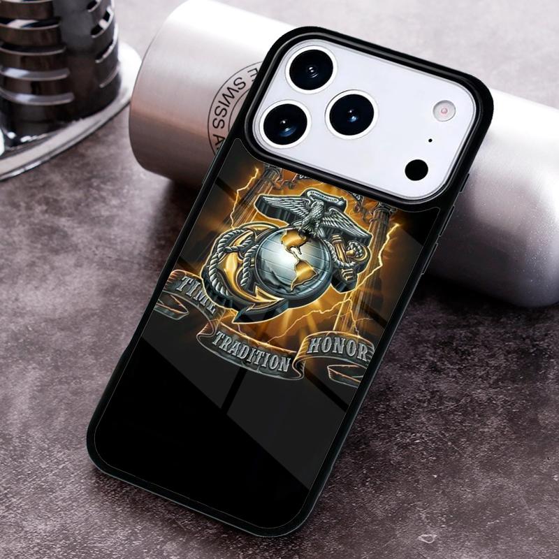 Veteran Marine Corps Phone Case For iPhone 17,16e,15,14,13,12,11,Mini,Pro,MAX soft Silicone Cover