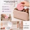 LED Foldable Makeup Mirror 2X Magnification USB Type-C Rechargeable Compact Mirror with Light Portable Travel Cosmetic Mirror for Women