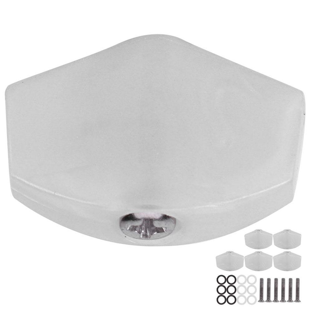 6PCs Guitar String Cap Tuner Button with Screw Musical Instrument Accessories for UkuleleWhite