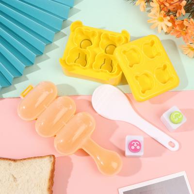 Rice Ball Molds Sushi Rice Decorating Mold With 1 Pcs Rice Ball Maker Shake 1 Pc