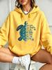 Autumn and Winter Ocean Soul Turtle Pattern Hooded Sweatshirt Loose Long-Sleeved Street Fashion Couple Hoodie Top