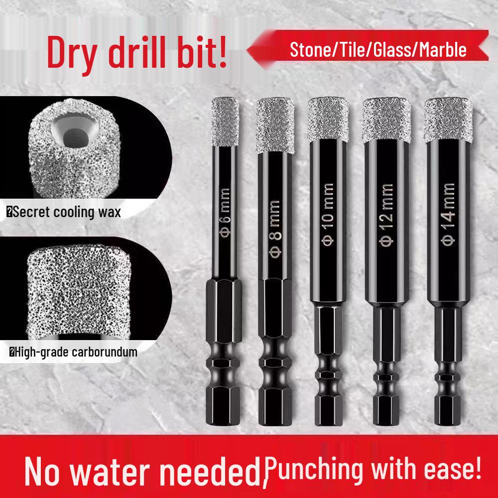 Diamantlött sexkantsskaft Kakelborr för Betong, Granit och Marmor