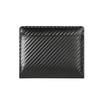 Men Carbon Fiber Wallet RFID Blocking Short Bifold Wallet Zipper Coin Pocket Card Holder Slim ID Window