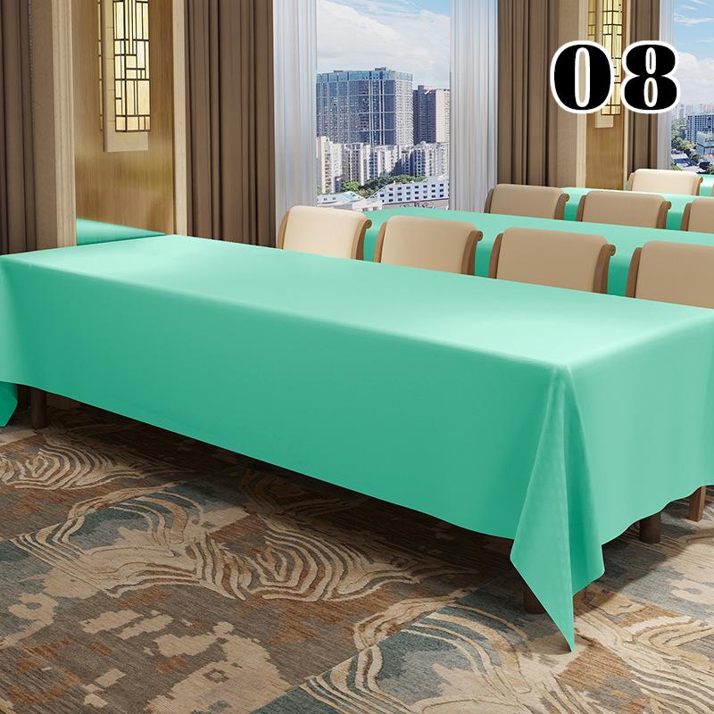 Thickened Waterproof Conference Tablecloth Reusable Rectangular High-end Exhibition Activity Table Cloth Table Skirt Table Cover