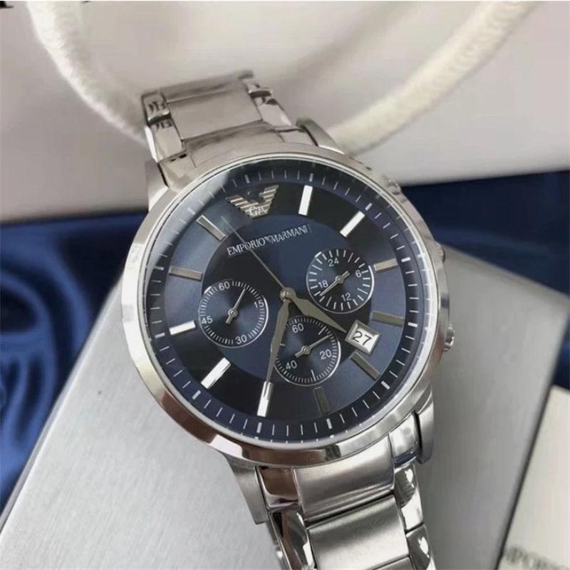 Men Fashion Wristwatch Steel Waterproof Business Casual Quartz Watch for Man Male Gifts