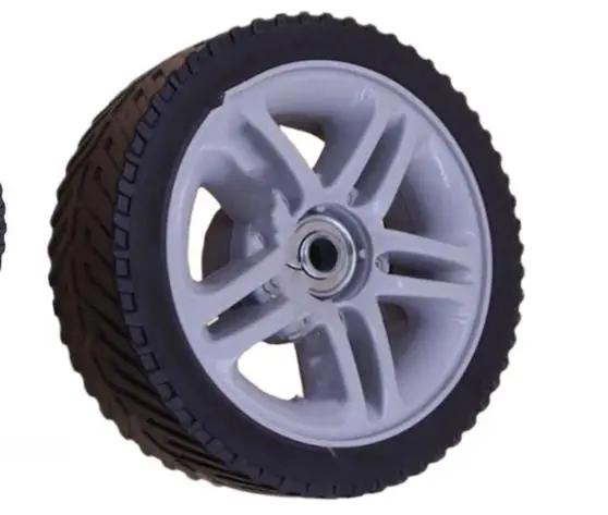 Lawn Mower Wheels Set 17cm Front 20mm Rear Replacement Parts For Grass Cutting Mower Rear Wheel Replacement Garden