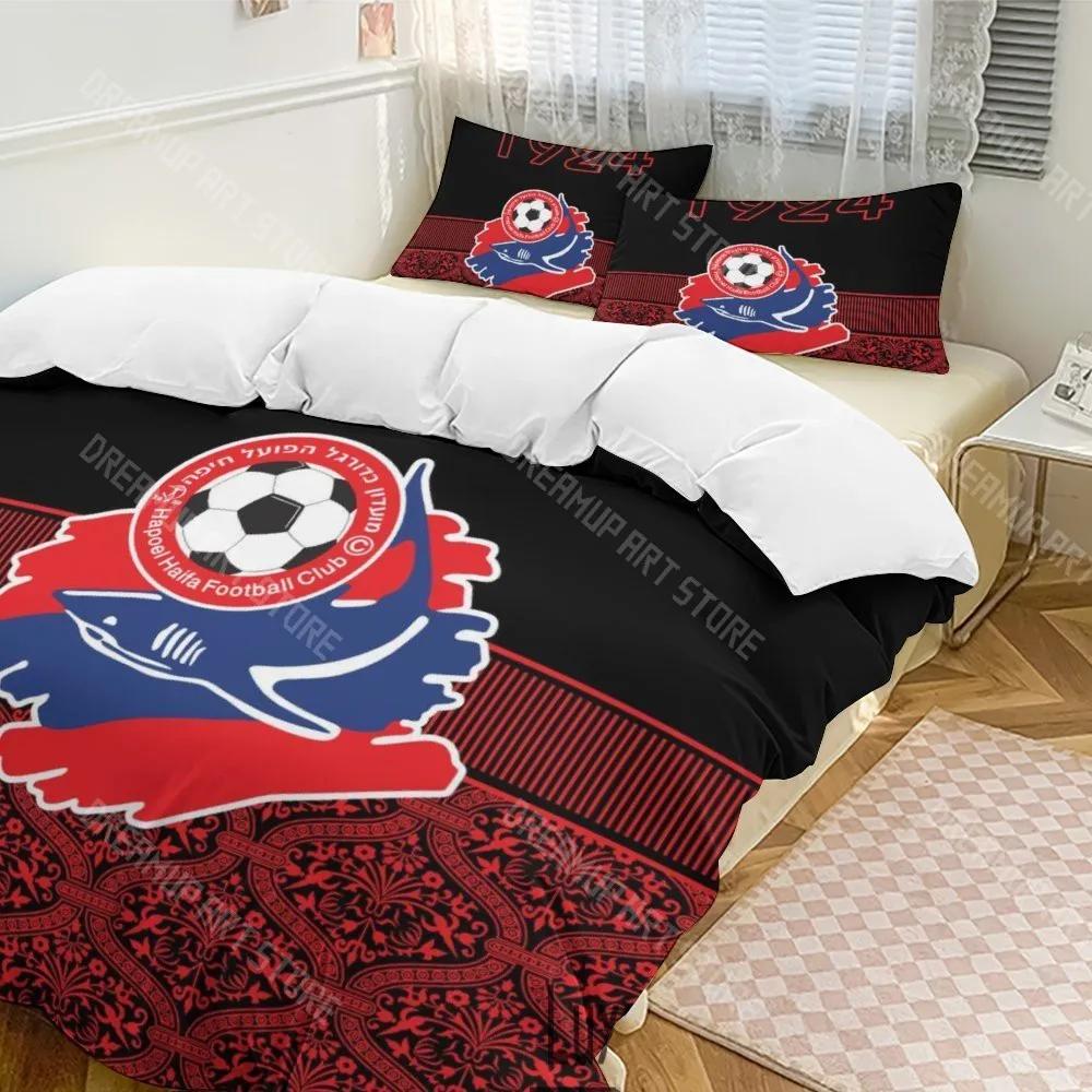 3D Print Hapoel Haifa Bedding Set Twin Queen King Full Size Duvet Cover Pillowcase Bed boys girls Adult Home Textiles