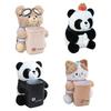 Car Trash Can with Tissue Box Cute Bear Design Plush Doll Waterproof Inner Bucket Car Armrest Organizer Fits Most Center Consoles