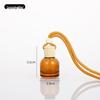 Transparent Refillable Car Air Freshener with Wooden Lid and Lanyard