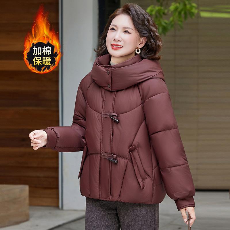 Removable Hat Bread Clothes Cotton Clothes Women's Winter New Versatile Thickened Cold-proof Cotton-padded Clothes Cotton-padded Jacket