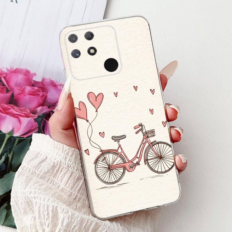 Soft Full RMX3430 Protective Cover For Realme Narzo 50A Casing Cat Pattern For Realme Narzo 50A Narzo50A Silicone Covers Case