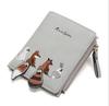 Women's Short Student Wallet Korean Version Little Fresh Folding Mini Trendy Personalized Coin Purse Zipper Folding Card Bag