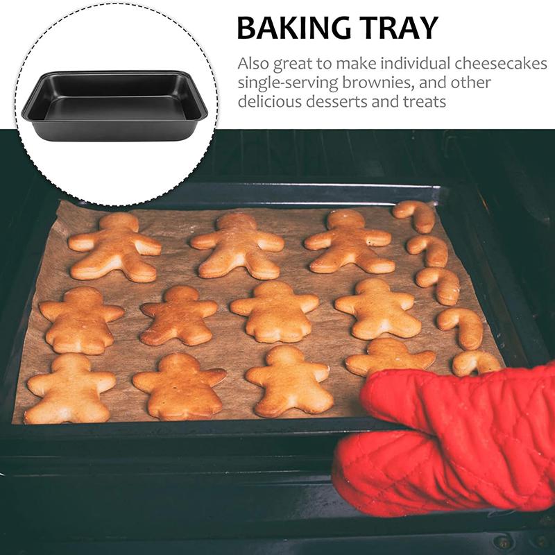 1Pc Nonstick Cake Pan Rectangular Casserole Pans Casserole Baking Pan Lasagna Container Carbon Steel Baking Pan