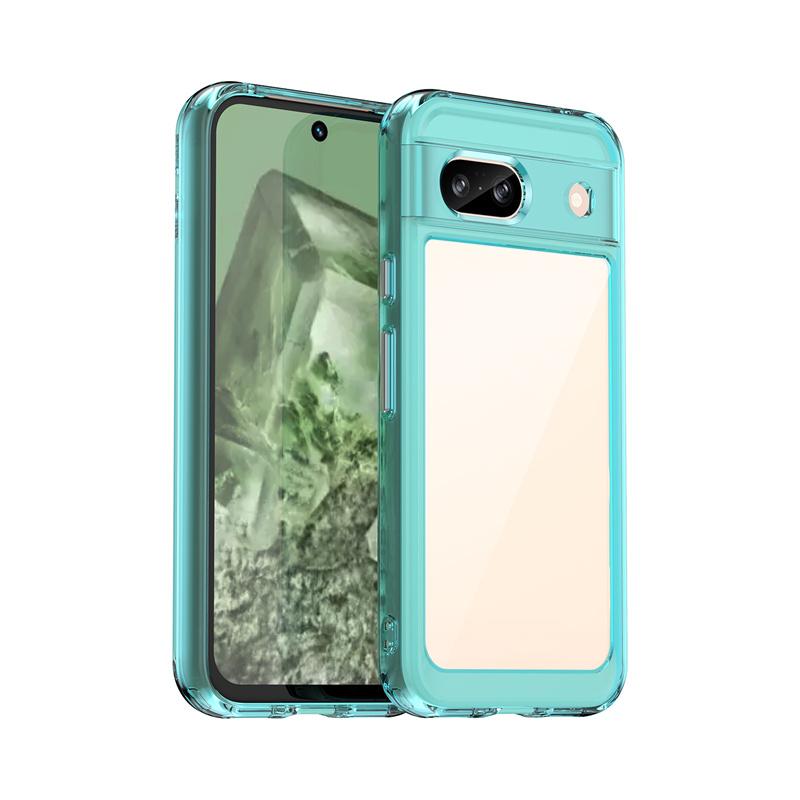 Coque TPU Colorée Transparente pour Google Pixel 9 Pro pour Google Pixel 8A 8 Pro Housse de Protection Claire Antichoc Couverture de Protection Complète