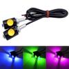 2PCS Motorcycle LED Eagle Eye Light Turn Signal Indicator Super Bright Led Motorbike Auto Rear Tail Brake Lamp Fog Driving Light